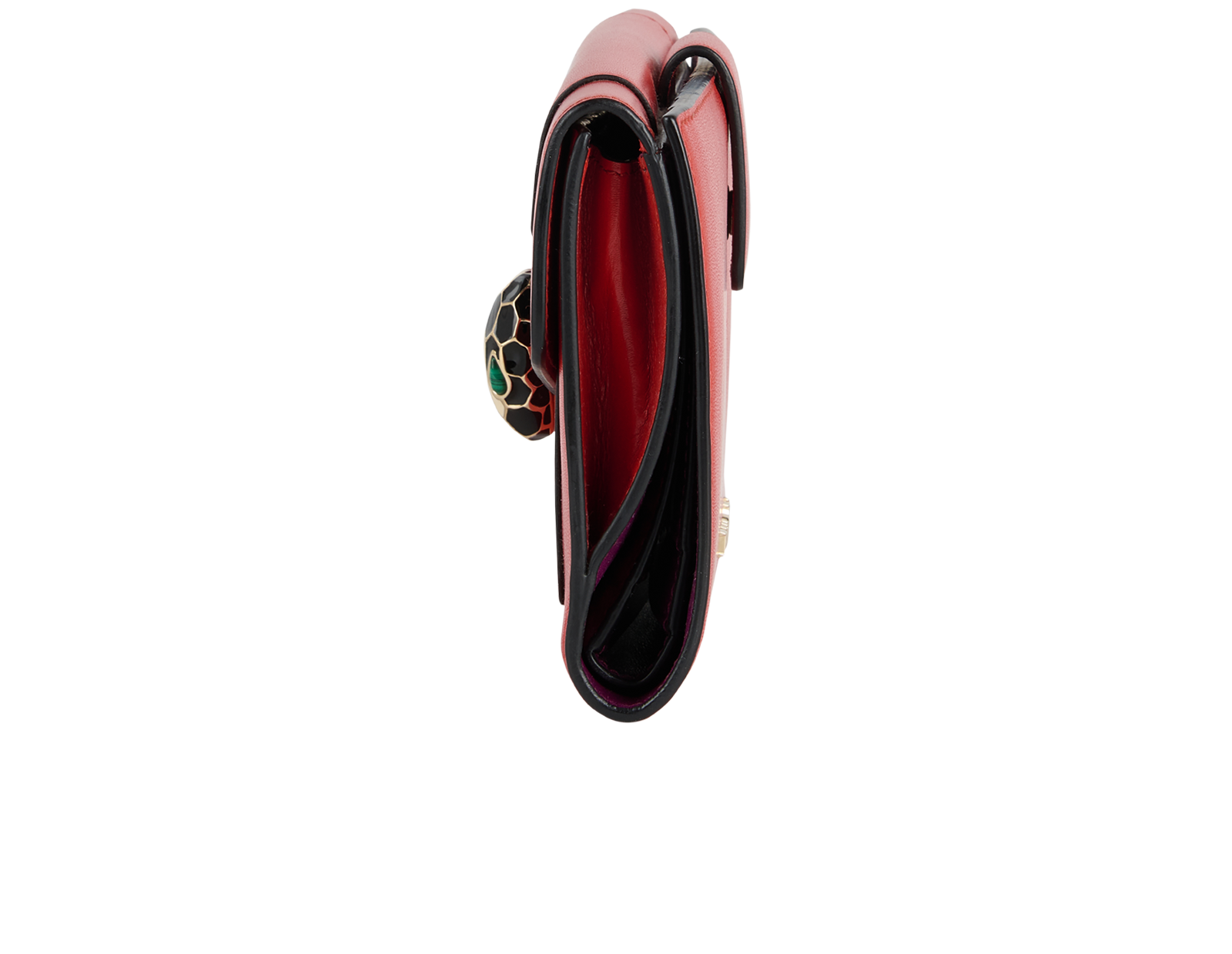 Bulgari Serpenti Small Wallet, &pound;280, Accessories, Red, Leather, Bottom view